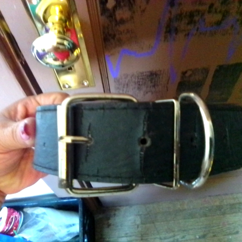 Used Collar with silver spikes